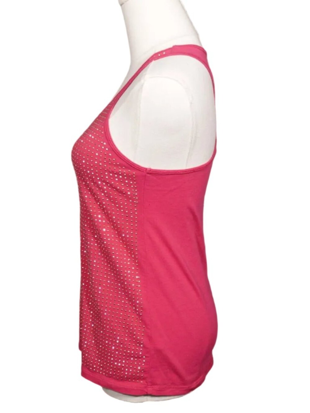 Hot Pink Studded Racerback Tank - Picture 4 of 6